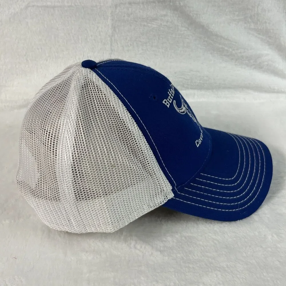 Buffalo Chip Cave Creek AZ Mens Hat Adjustable Ball Cap Baseball Blue/White